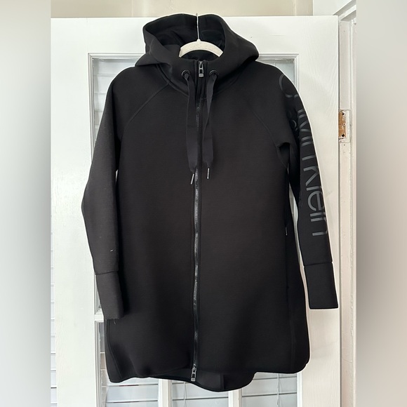 Calvin Klein Performance Women’s S Oversized Hooded Warm Up Jacket - Picture 1 of 8
